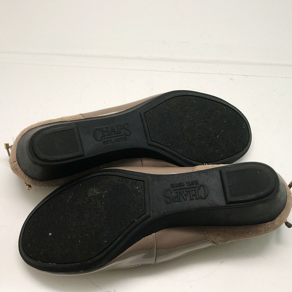 🐈 Chaps Irina Wedge Heel Flats Patent Suede Shoes - Picture 6 of 6
